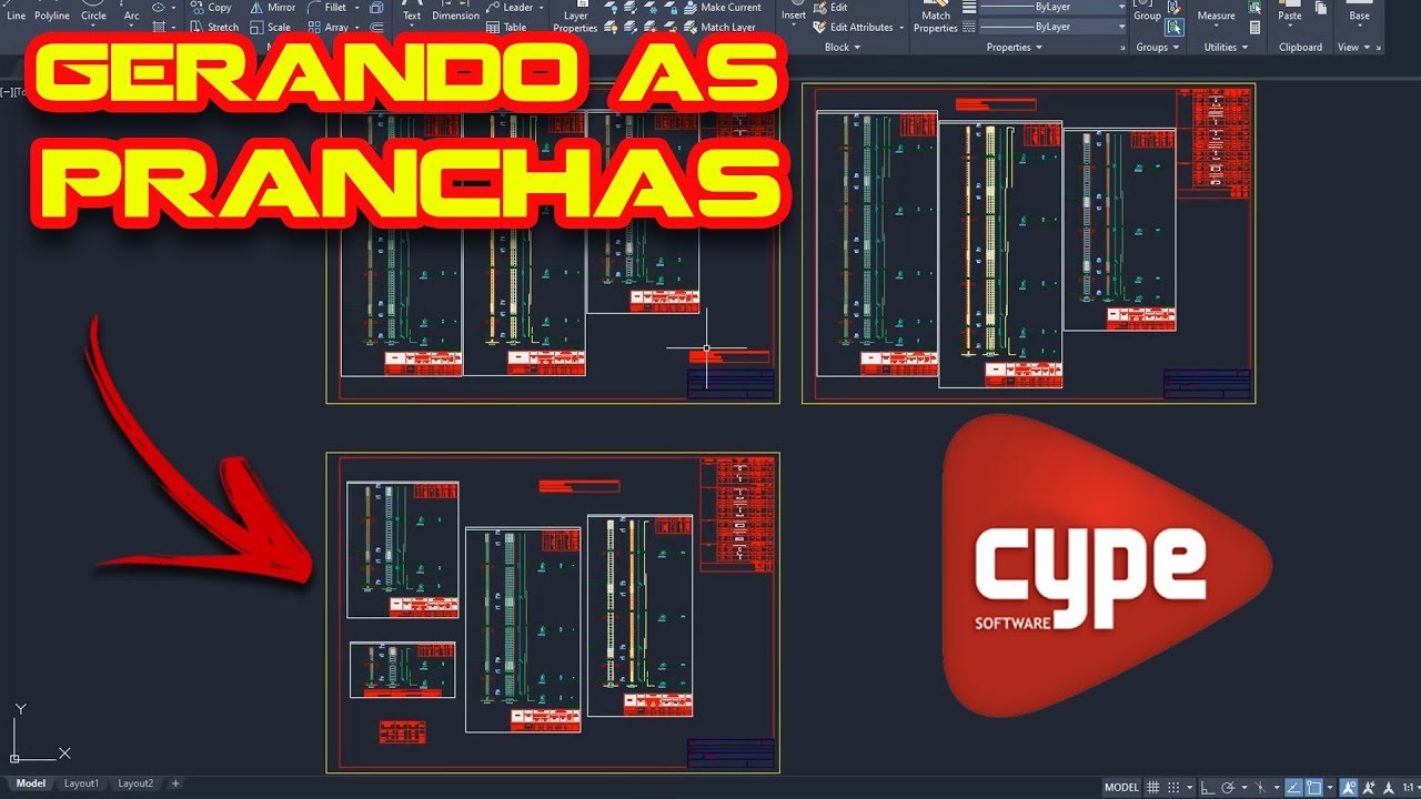 Como gerar os desenhos no CypeCad