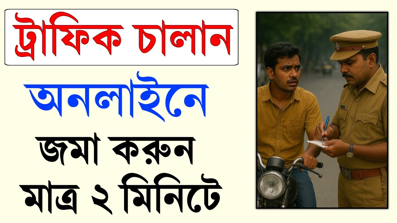 How To Pay Challan Online 2025 |Traffic Challan Online Payment | West Bengal traffic challan payment