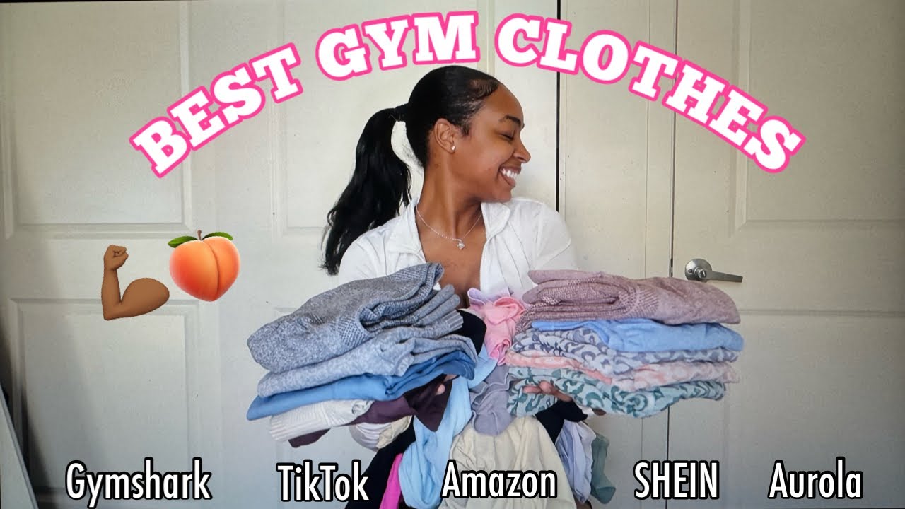 BEST GYM CLOTHES 2025 *try on haul* | GYMSHARK | TIKTOK | AMAZON | SHEIN | AUROLA