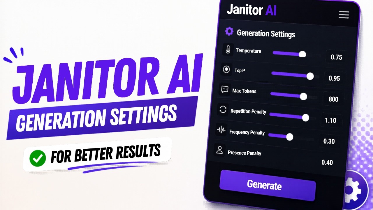 How to Optimize Janitor AI Generation Settings for Better Results (Easy Guide)