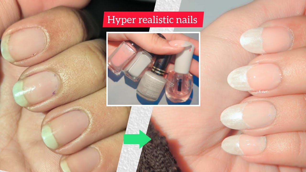How to make hyper realistic nails at home - Hyper realistic nails - nail art tutorial 