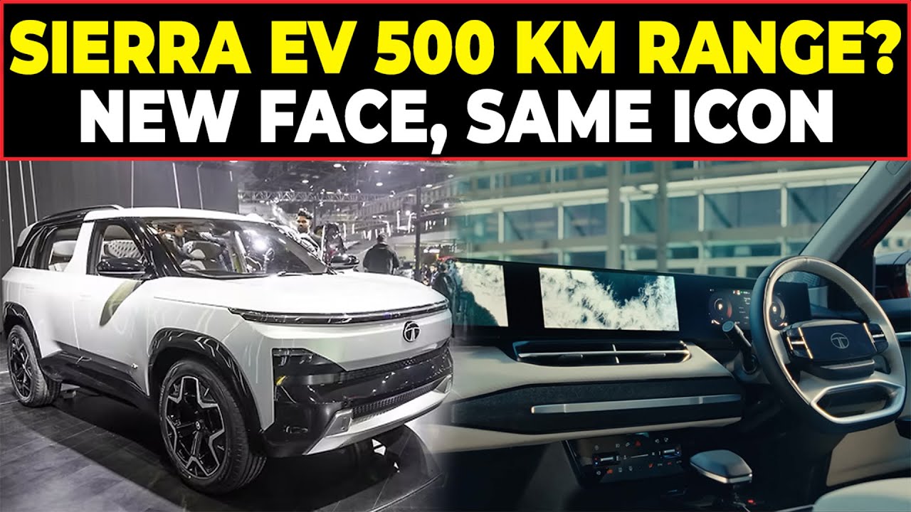 Tata Sierra EV Teased! New Design, 500 km Range, Launch Timeline Explained