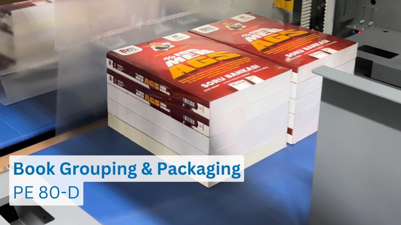 Book Grouping & Packaging with PE Wrapper Machine - PE 80-D