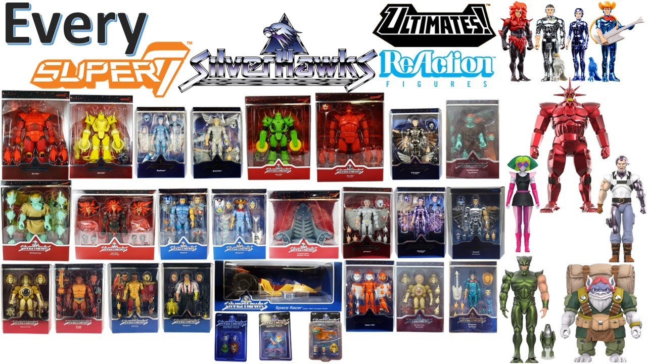 Сравнительный список всех ультимативных игроков Super7 Silverhawks