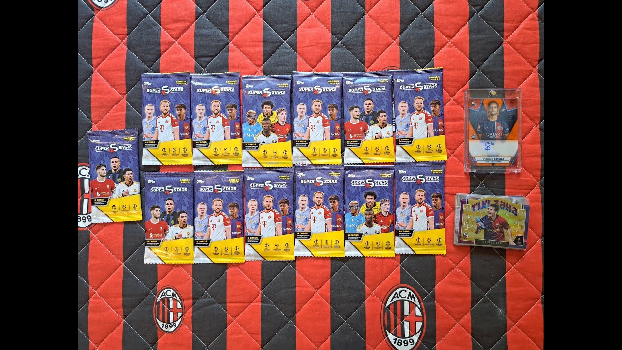 HIT!!! NOWOŚĆ!!! TOPPS SUPER STARS 2024 - PO RAZ DRUGI OTWIERAM 13 SASZETEK - CO TYM RAZEM WPADŁO???