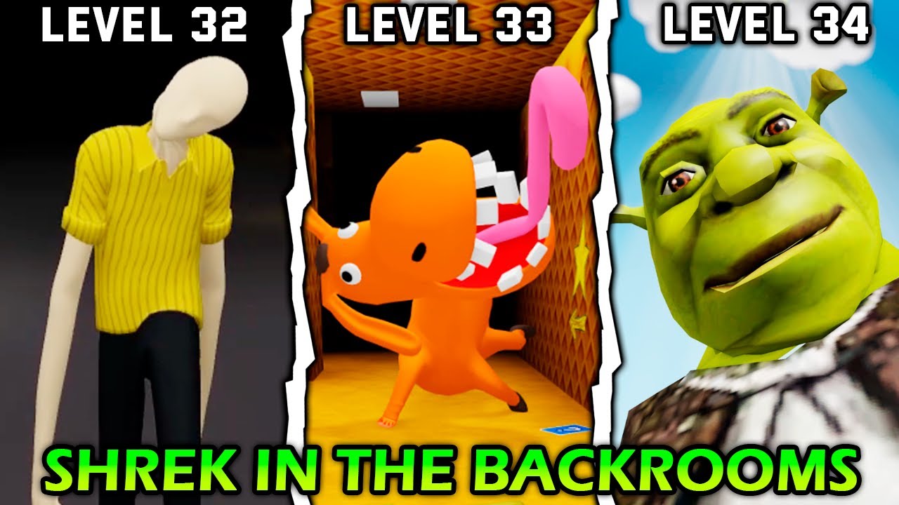 Shrek in The Backrooms: Level 32 to 34 - (Full Walkthrough) | Roblox