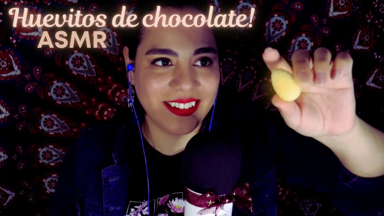 COMIENDO HUEVOS de CHOCOLATE 🍫 | ASMR  en español