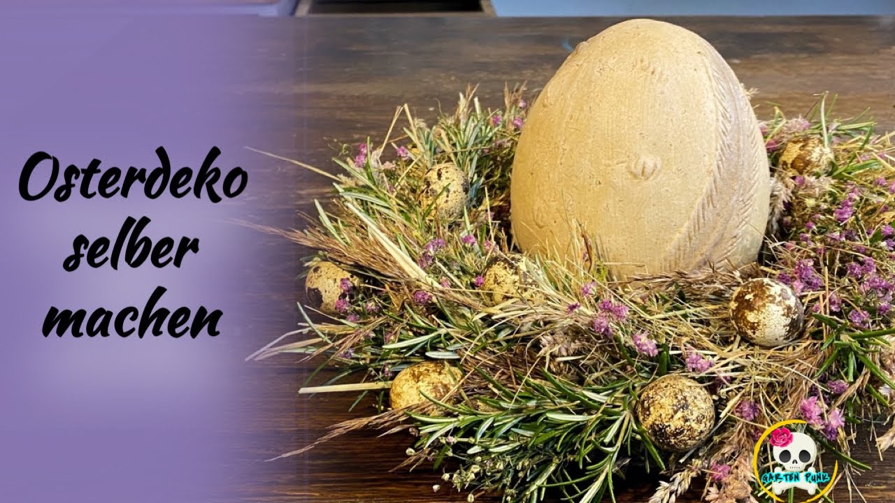 DIY : Osterkranz ( Osterdeko selber machen )