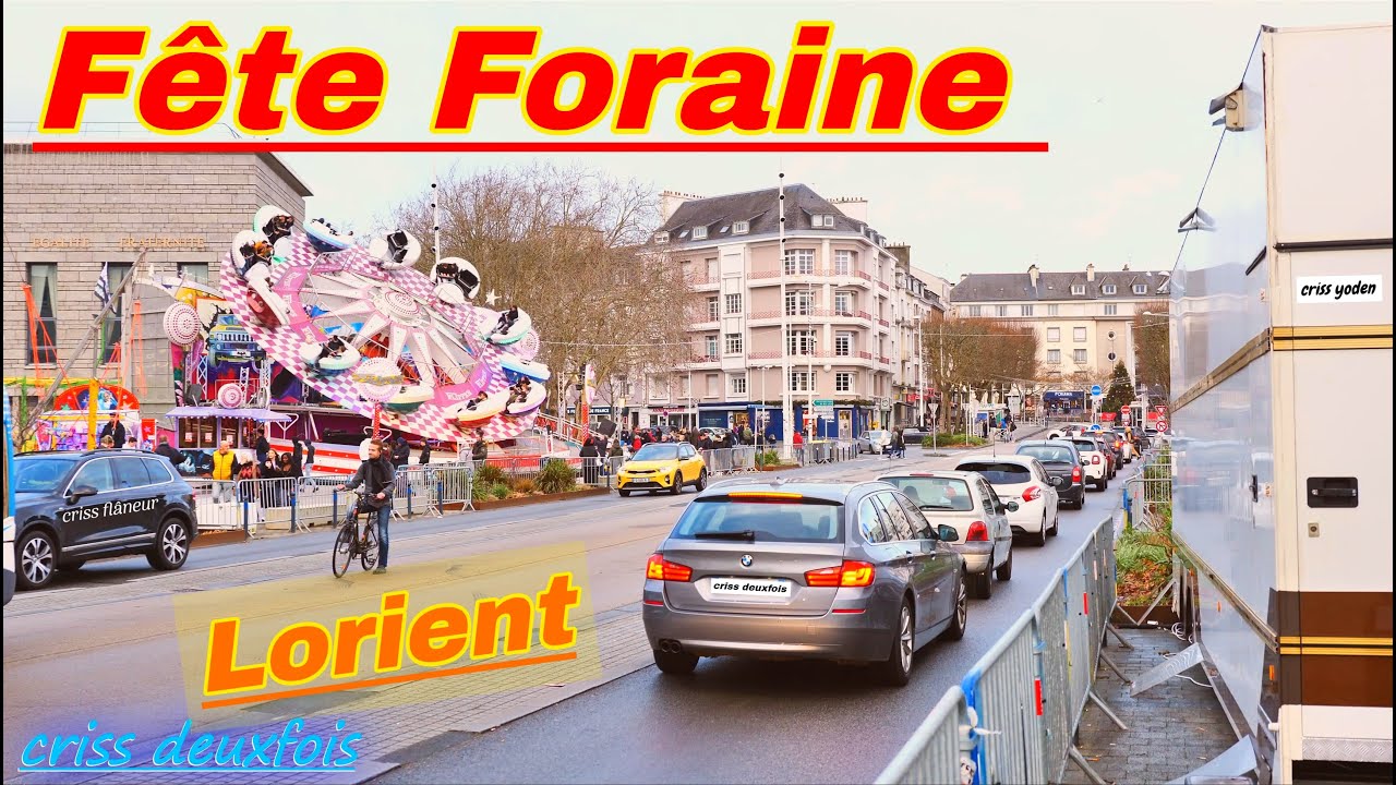 Fête Foraine de Noël à Lorient ; Parc Jules Ferry ; Attractions et Manèges ; Bretagne Sud ; France