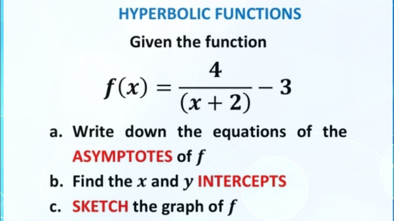 How to sketch a hyperbola graph: Grade 12 maths paper 1 #functionsandgraphs #cbsesolutions #ncert