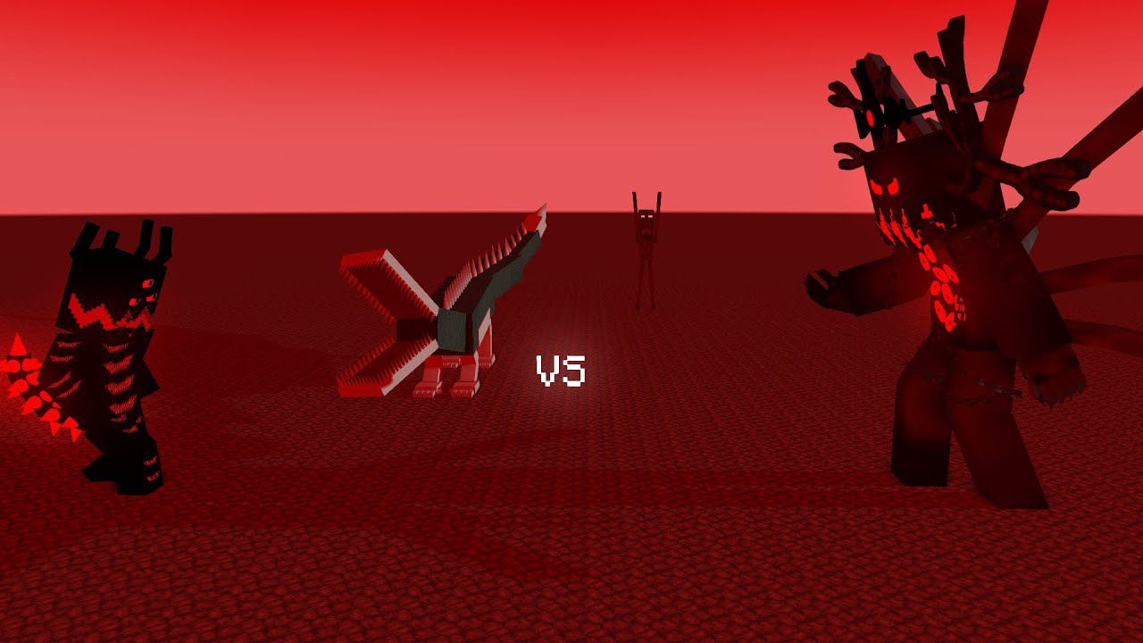 SCP-682 vs The Scarlet King vs Zalgo vs AML-666 | Minecraft Four Way Battle Animation