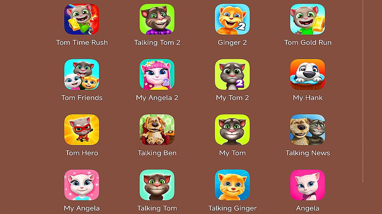 Talking Tom | Time Rush,Talking Tom Part 2,Talking Ginger,My Talking Tom & Friends,My Talking Angela