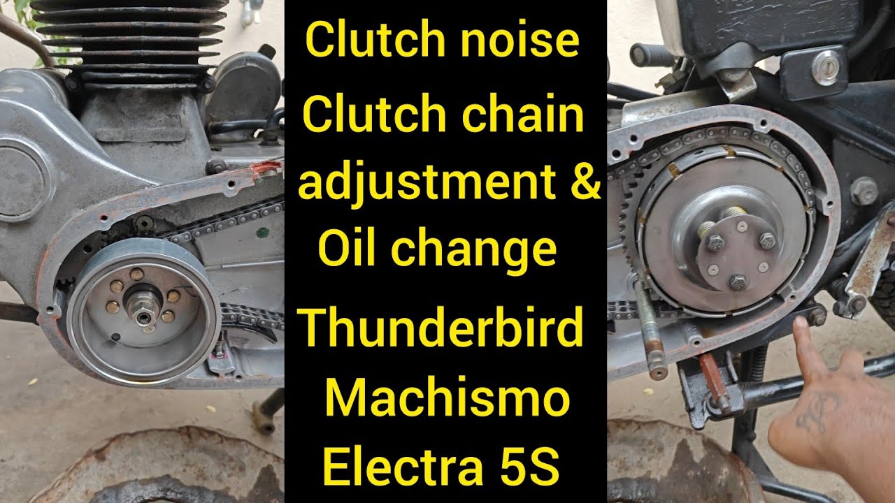 Cast iron Bullet, AVL thunderbird, Machismo & Electra 5s Clutch oil change maintenance #royalenfield