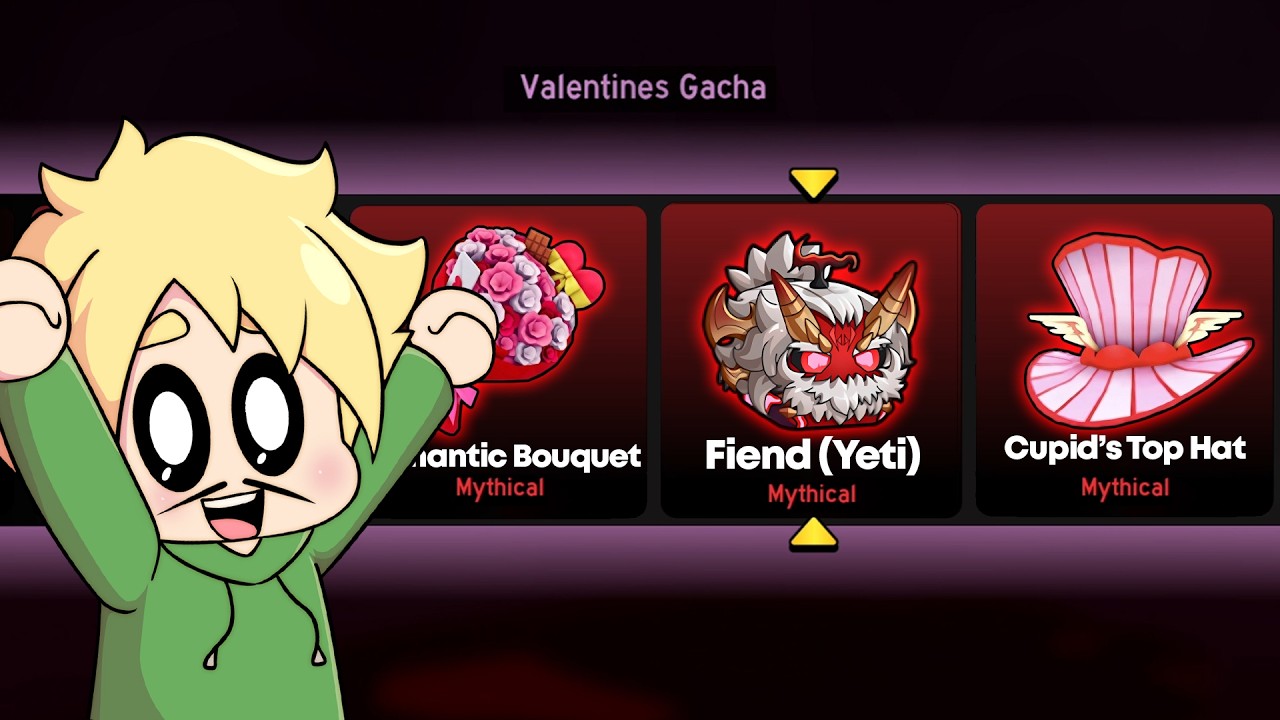 100x Gacha Valentine untuk dapetin Mythical FIEND di Blox Fruits!!