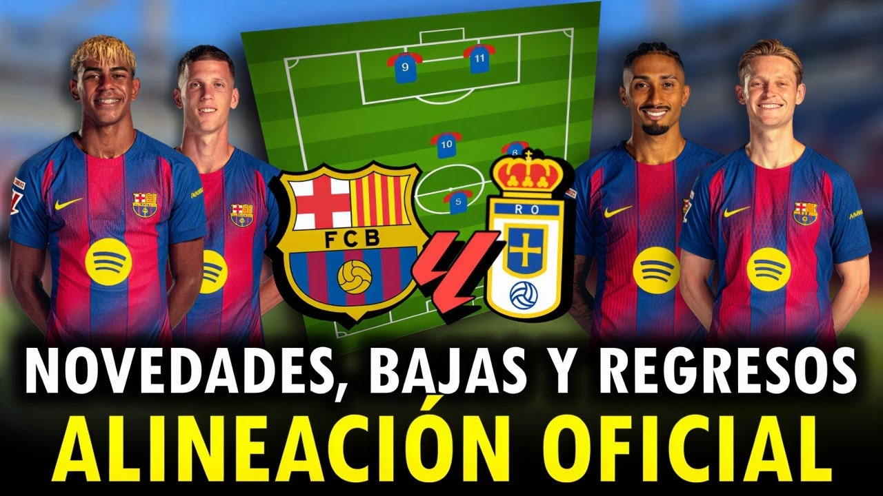 🚨¡ALINEACIÓN CON NOVEDADES Y BAJAS! ¡FLICK LO HA CONFIRMADO! ¡NOTICIAS DEL BARCELONA!