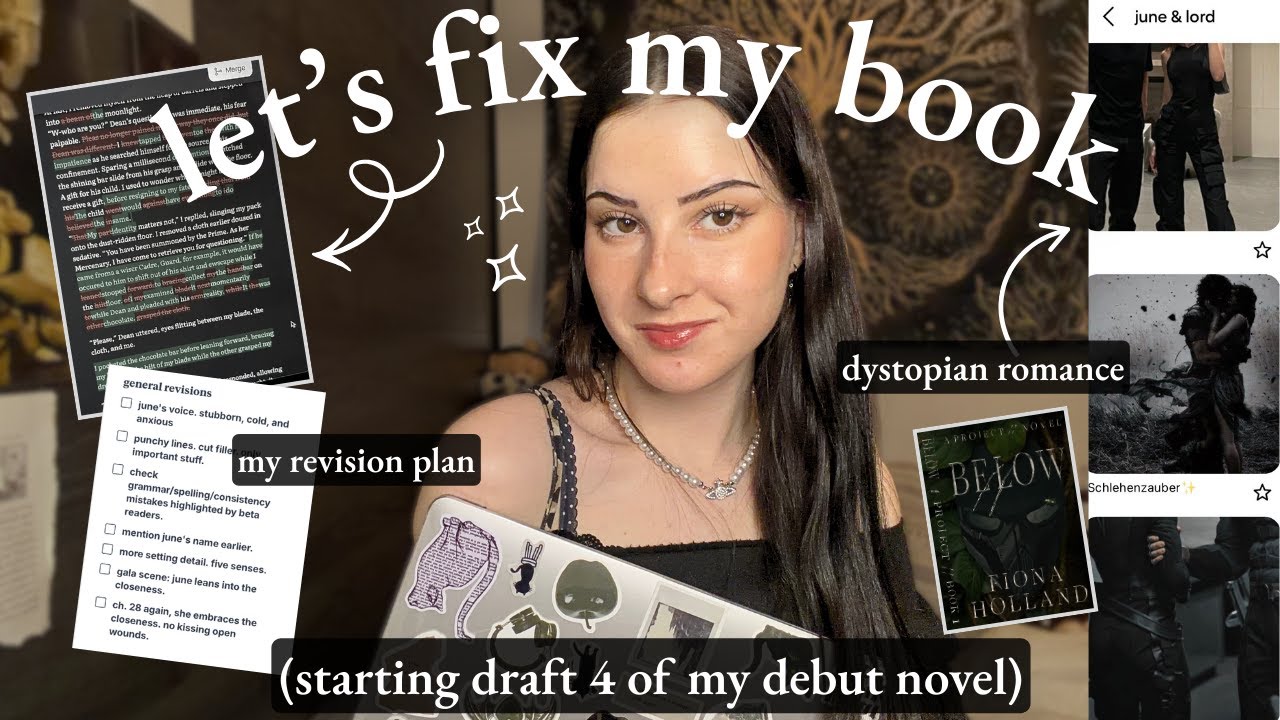 let's fix my book (starting draft 4) 💫 // revising my debut novel! 🎧#authortube