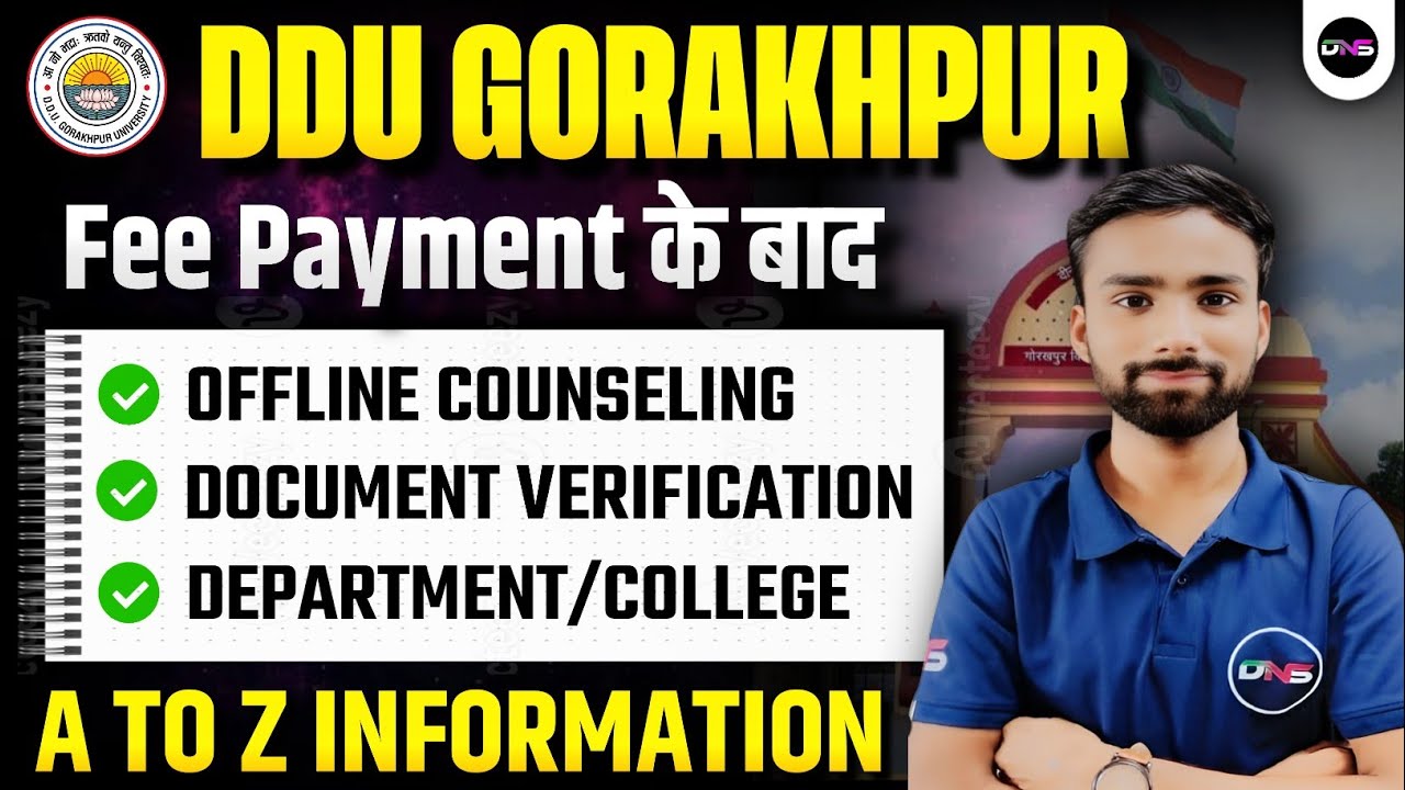 DDU Gorakhpur Admission 2025 | What to Do After Fee Payment | DDU Document Verification |Abhiman Sir