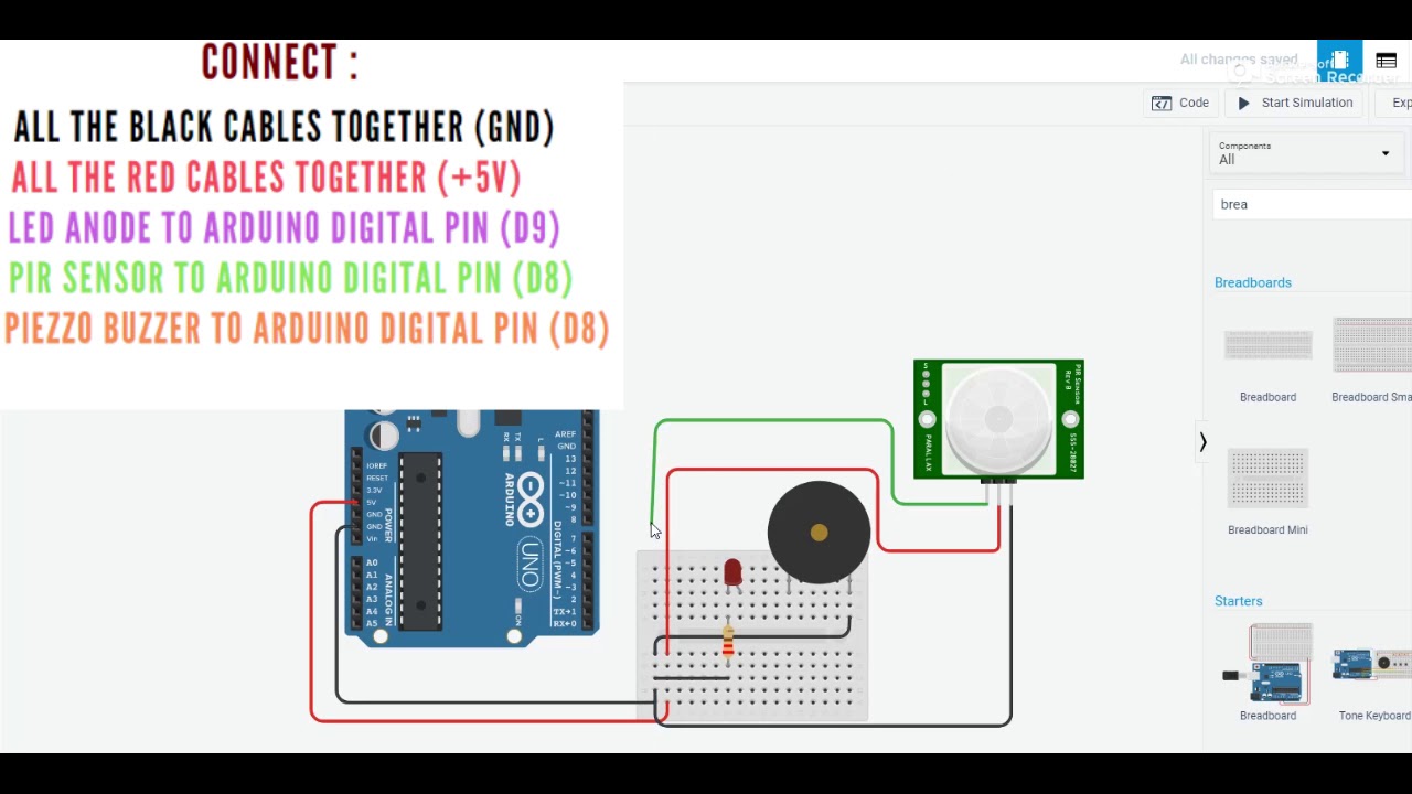 How To Make Alarm System With PIR Sensor + Arduino