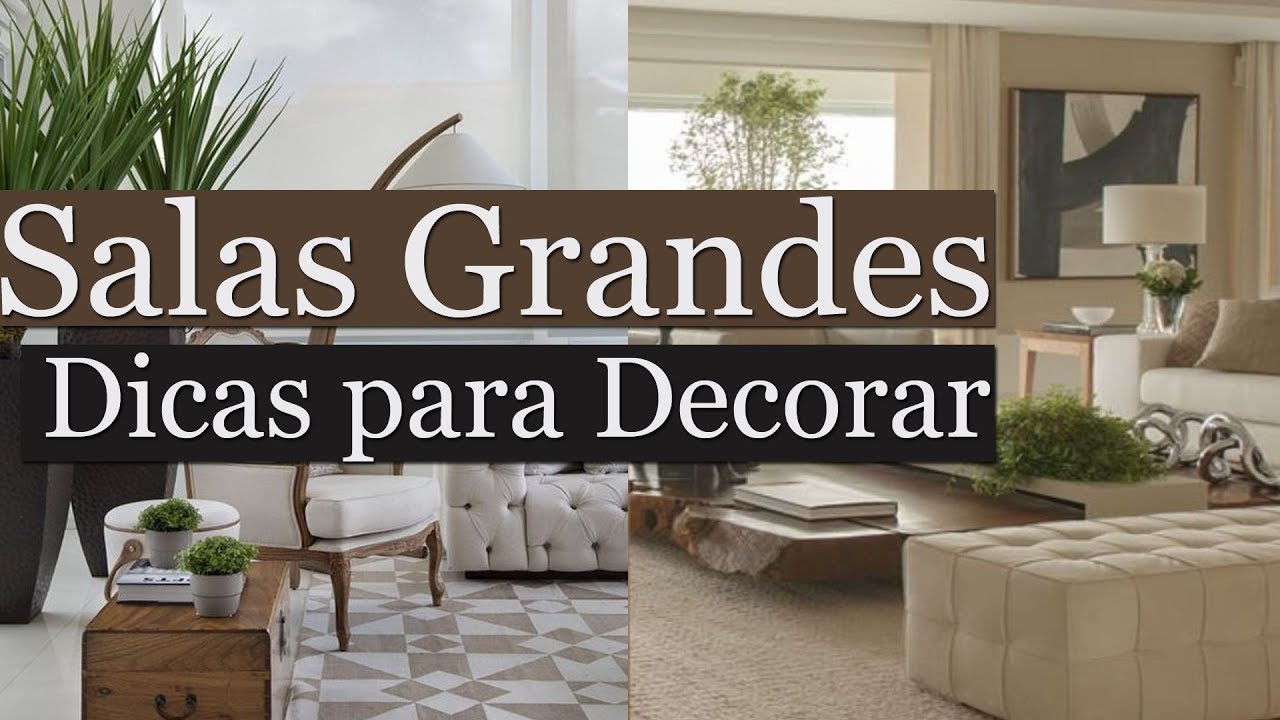 Como Decorar Sala Grande | Por Maryane Nunes