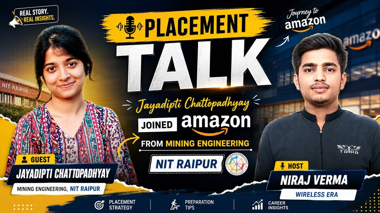 Mining Engineering to Amazon!🔥 NIT Raipur Jayadipti Chattopadhyay Placement & Intern Experience talk