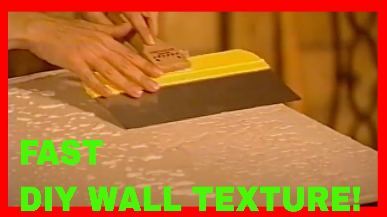 Perfect wall texture in minutes; get pro results at home! A Repair to Remember