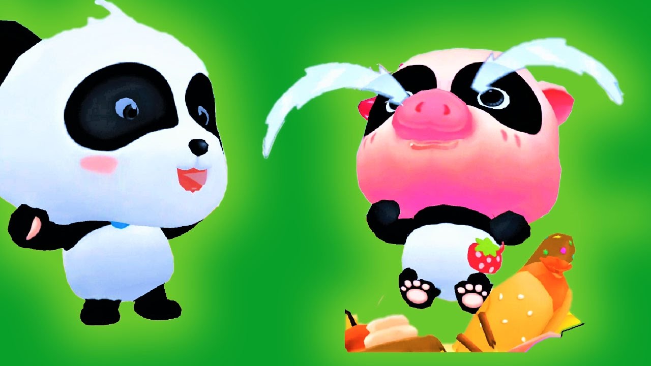 Labyrinth Town | Help The Little Panda- Fight Monsters Food | Baby Panda Kids Games