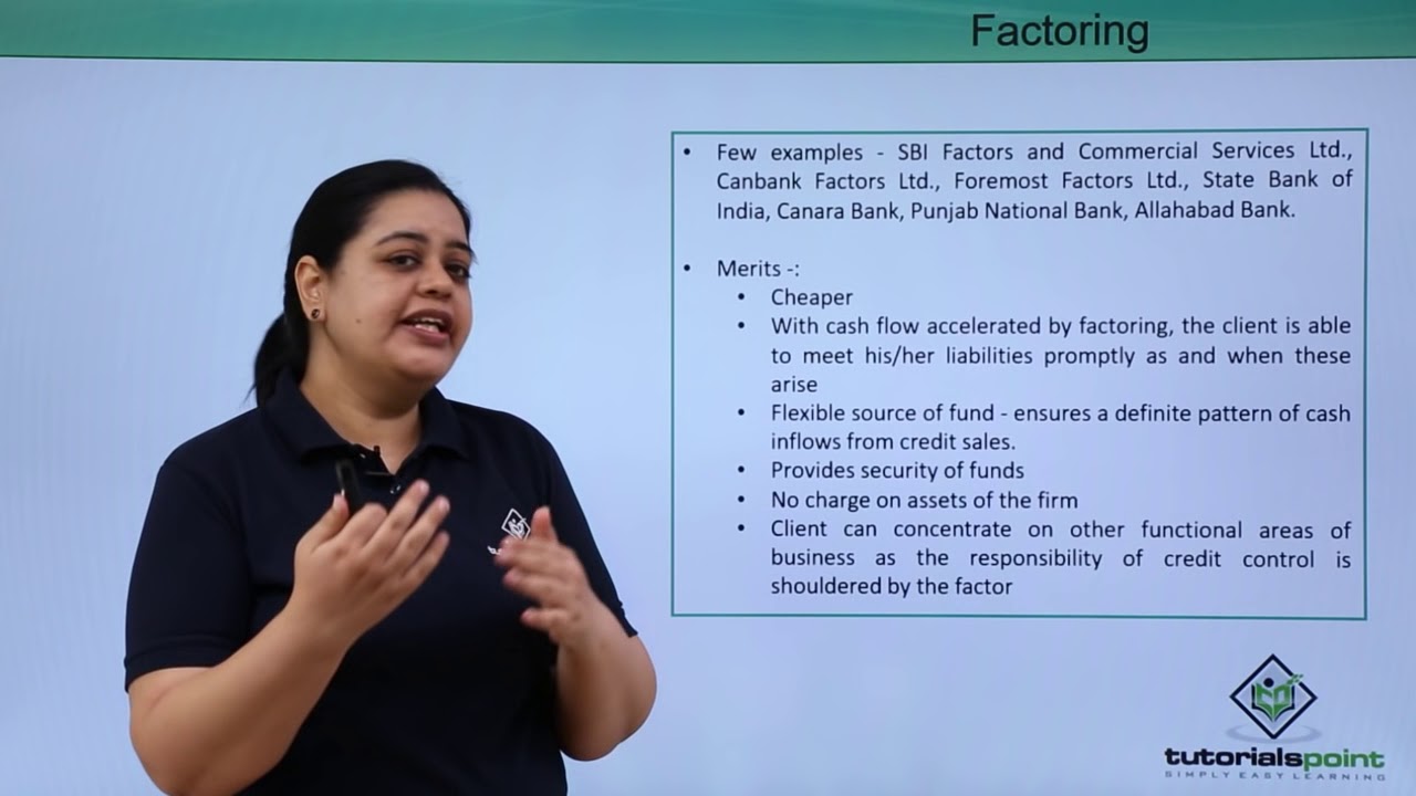 Class 11th – Factoring | Business studies | Tutorials Point
