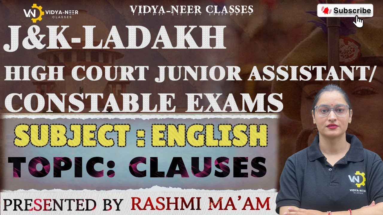 𝗜𝗜 𝗦𝗔𝗙𝗔𝗟𝗧𝗔 𝗕𝗔𝗧𝗖𝗛 𝗜𝗜 𝗟𝗘𝗖 𝟬𝟱 𝗘𝗡𝗚𝗟𝗜𝗦𝗛 𝗧𝗢𝗣𝗜𝗖 -𝗖𝗟𝗔𝗨𝗦𝗘𝗦 𝗕𝗬 𝗥𝗔𝗦𝗛𝗠𝗜 𝗠𝗮'𝗮𝗺 #jkpconstable #jkpsi #jkhighcourt