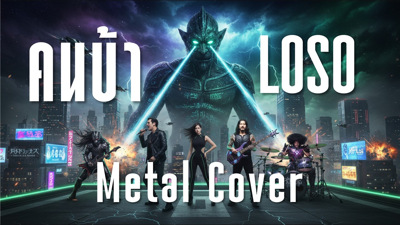 คนบ้า – LOSO (Modern Metal Cover) Jazz Fusion | Thai Rock Reimagined