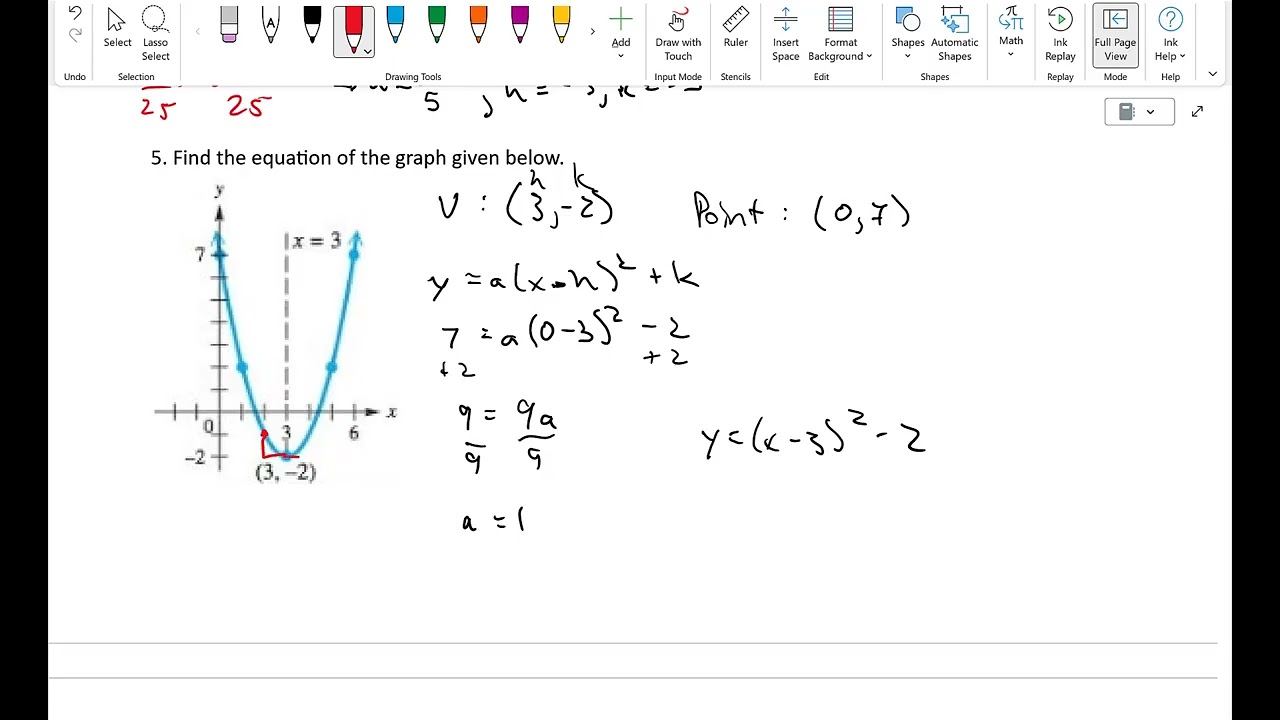 41   Graphing Quadratic Functions and the Sideways