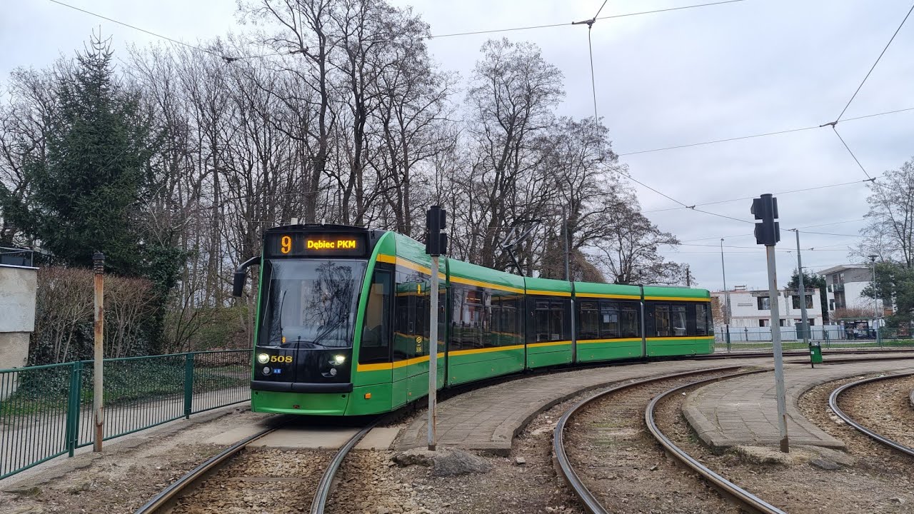 MPK Poznań - linia 19 (Kabina) | Siemens Combino #508