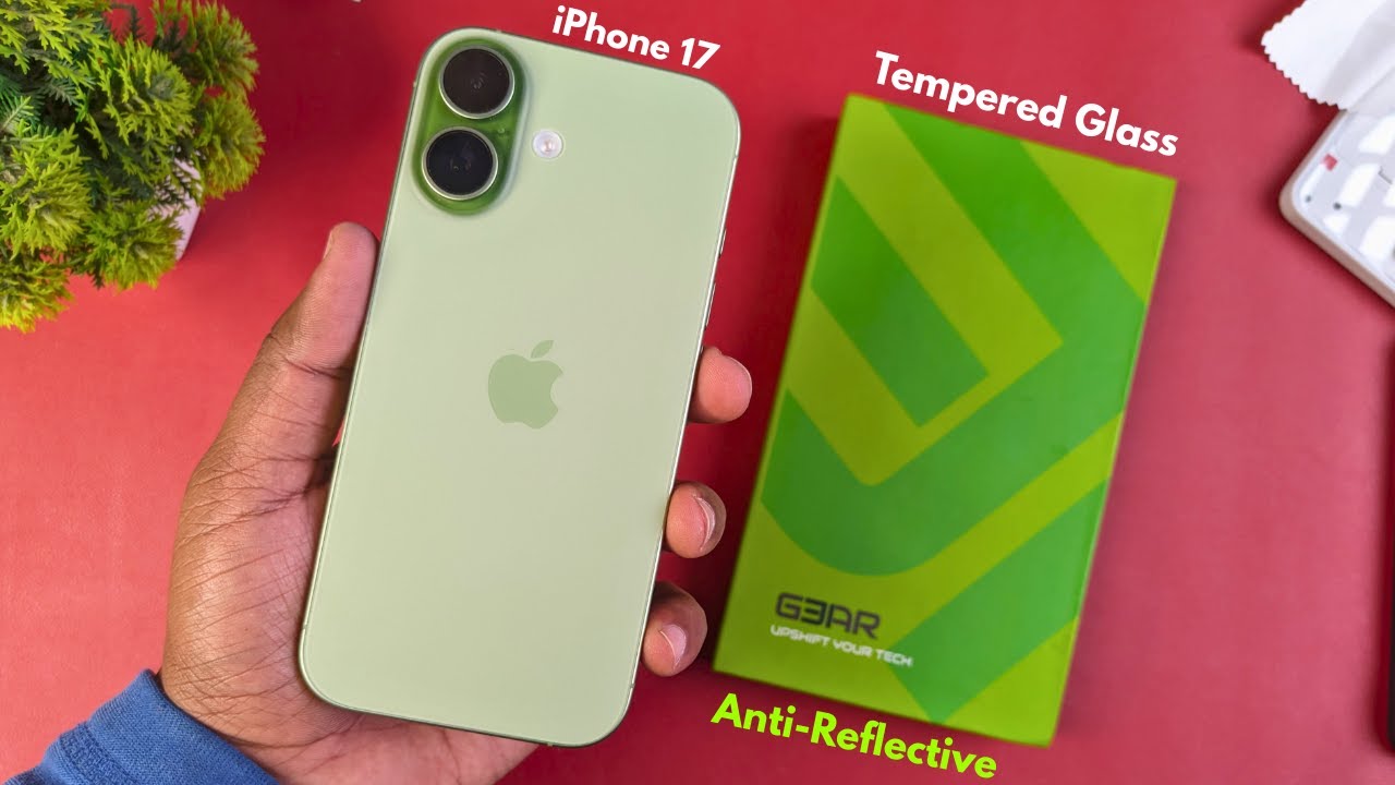 iPhone 17 Gear31 Tempered Glass – Real Anti-Reflective Test! 🤔