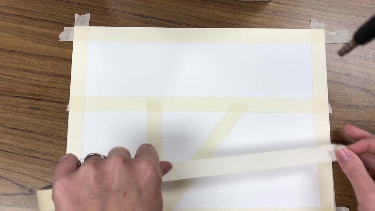 Divide for watercolor