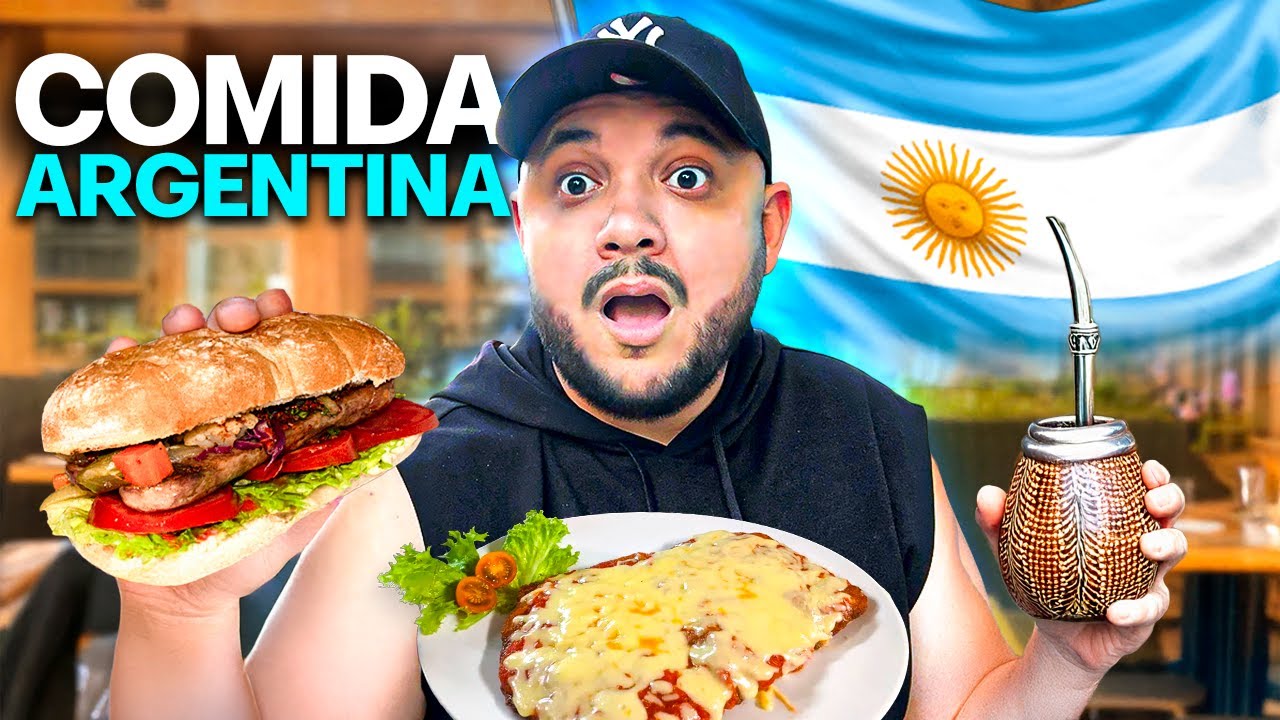 Probé TODA la comida ARGENTINA por primera vez 🍖🇦🇷 (No esperaba esto…)