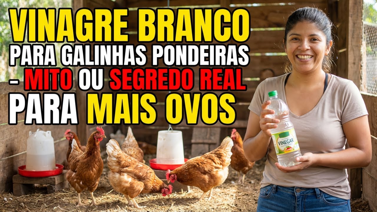 Vinagre branco para galinhas poedeiras  mito ou segredo real para mais ovos