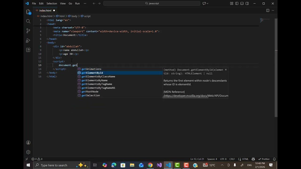 tutorial javascript document part 14