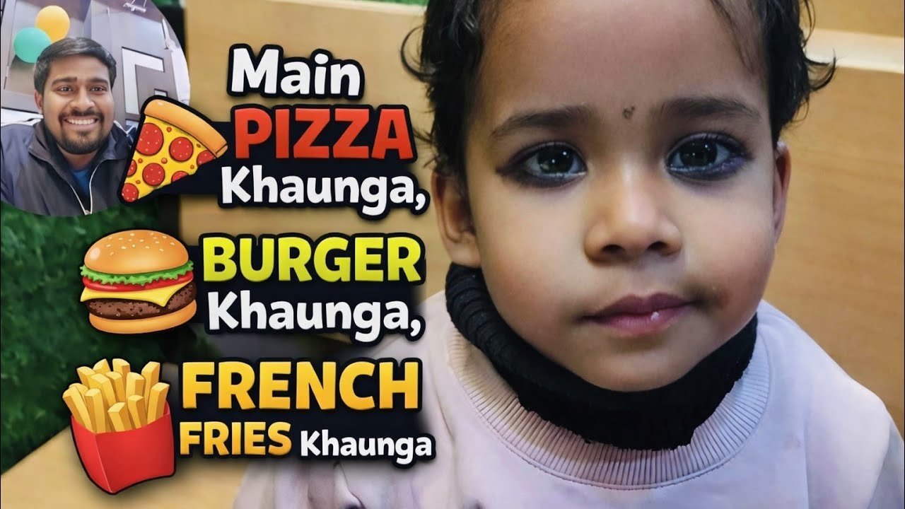 Fast Food Day With Baby 🍕🍔🍟 | vlogswithvivek| Cute Vlog Moments | #vlog30 