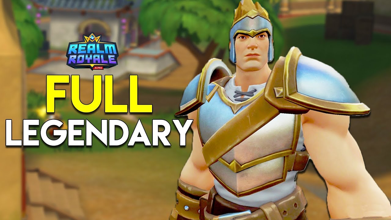 FULL LEGENDAY/GOLD LOADOUT! - WINNING w/ WARRIOR Class! (Realm Royale Gameplay #3)