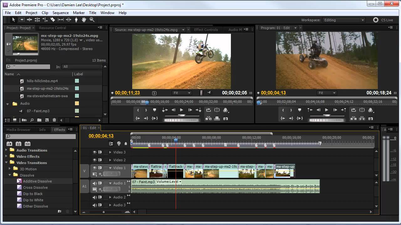 HOWTO: Basic Video Editing (Premiere CS5)