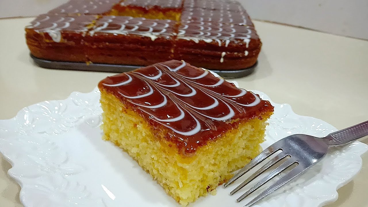 بسبوسة كيك الرهيبة 😋 بطريقة جديدة قمة الذوبان بحجم عائلي كبير ستبهركم