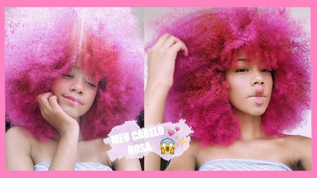 COMO PINTEI MEU CABELO DE ROSA EM CASA | Carina Soares