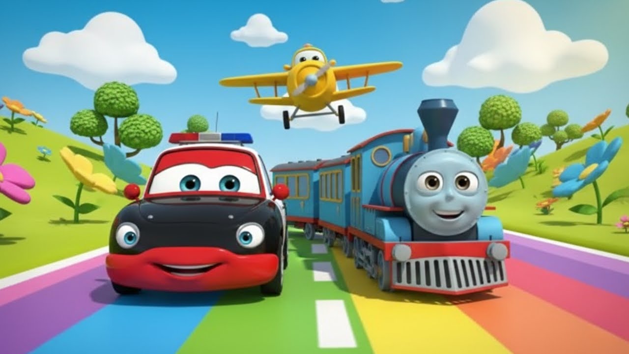 Little Vehicles Song 🚗🚌🚂 | Fun Transportation Song for Kids