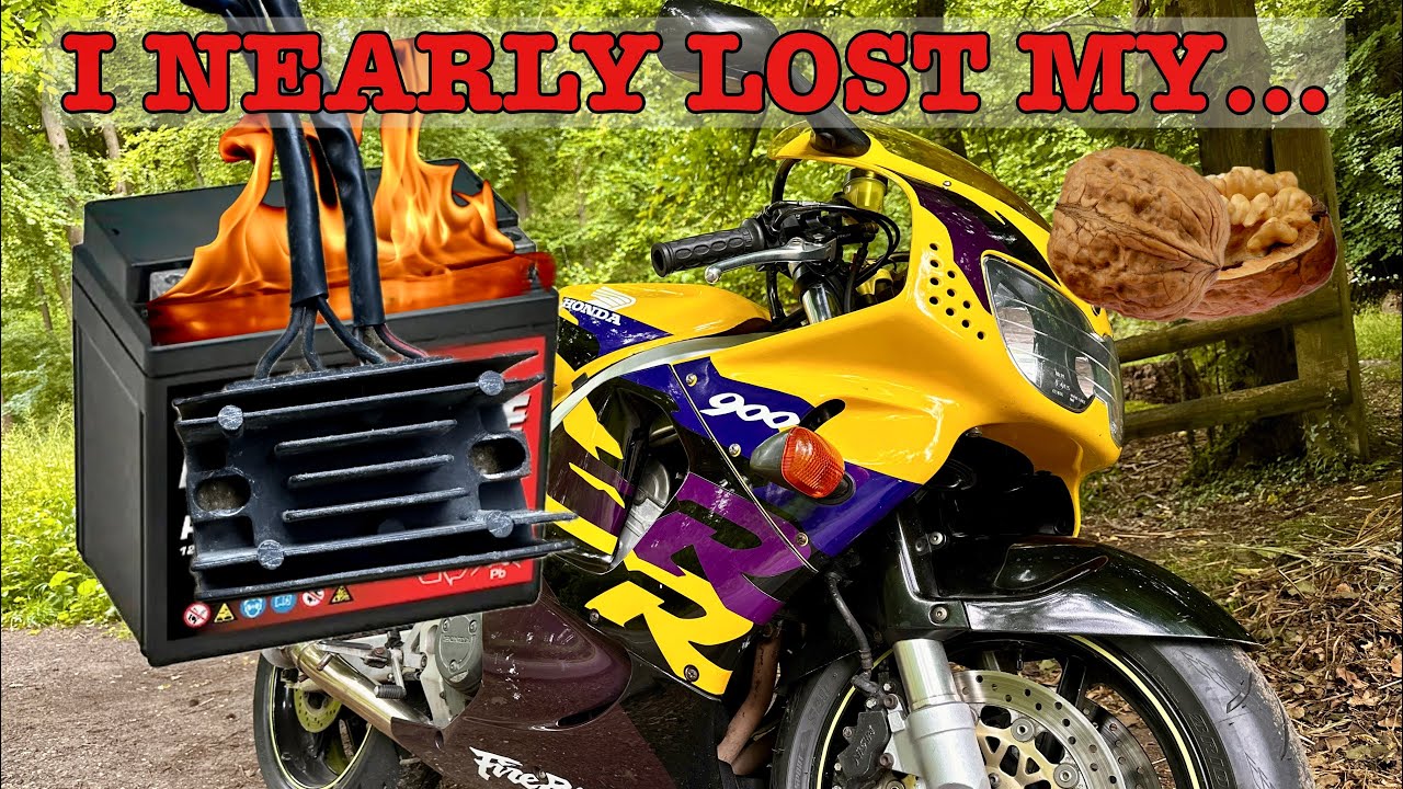 Boiling my Battery - Could have been Nasty - Regulator/Rectifier Failure #fireblade #cbr900rr