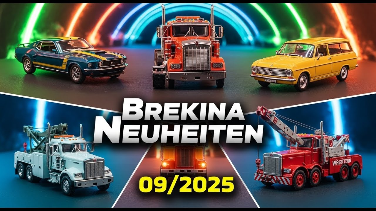 🚂✨ Brekina Neuheiten September 2025 ✨🚗 Kenworth 900, Abschlepper, Ford Escord MK I RS,Chevy C20✨🚗✨🚗