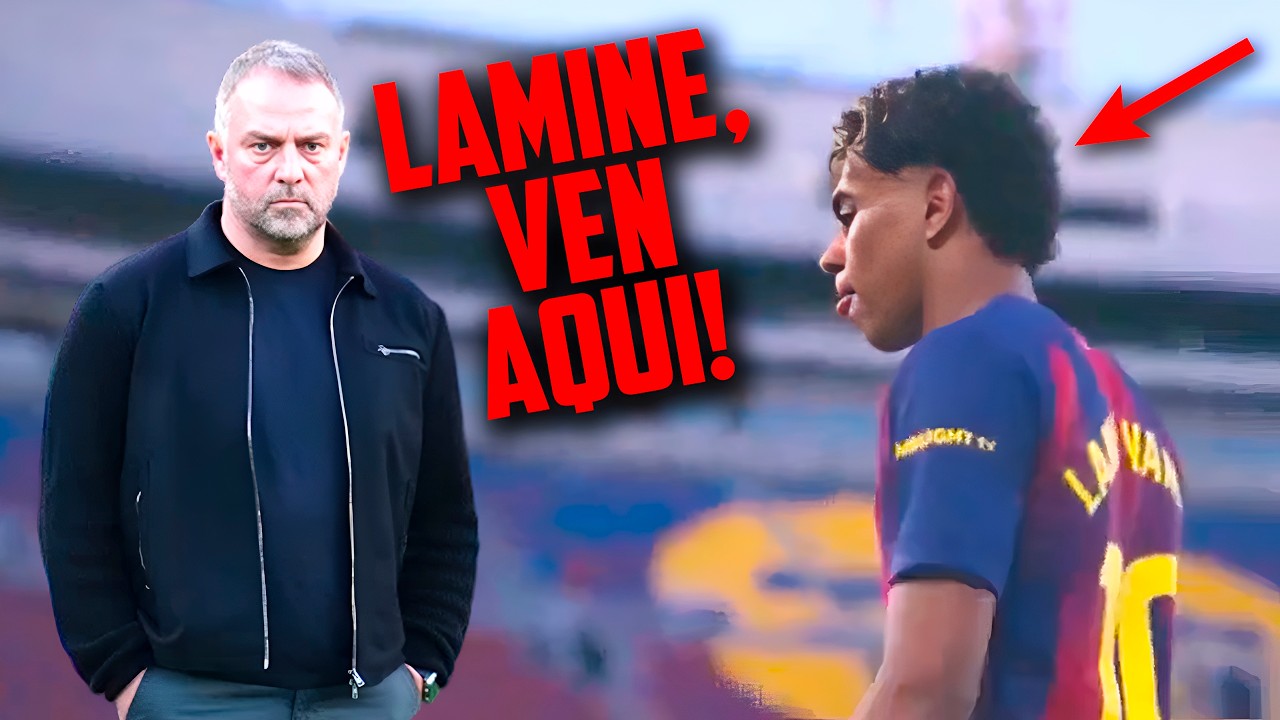 🚨 Tensión entre Hansi Flick y Lamine Yamal - ¿Qué pasó tras la sustitución?