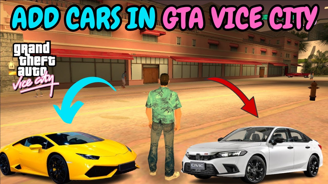 How to Add Cars in GTA Vice City | Easy Method | Add Lambo & Honda Cars in GTA VC Mods  #gta #games