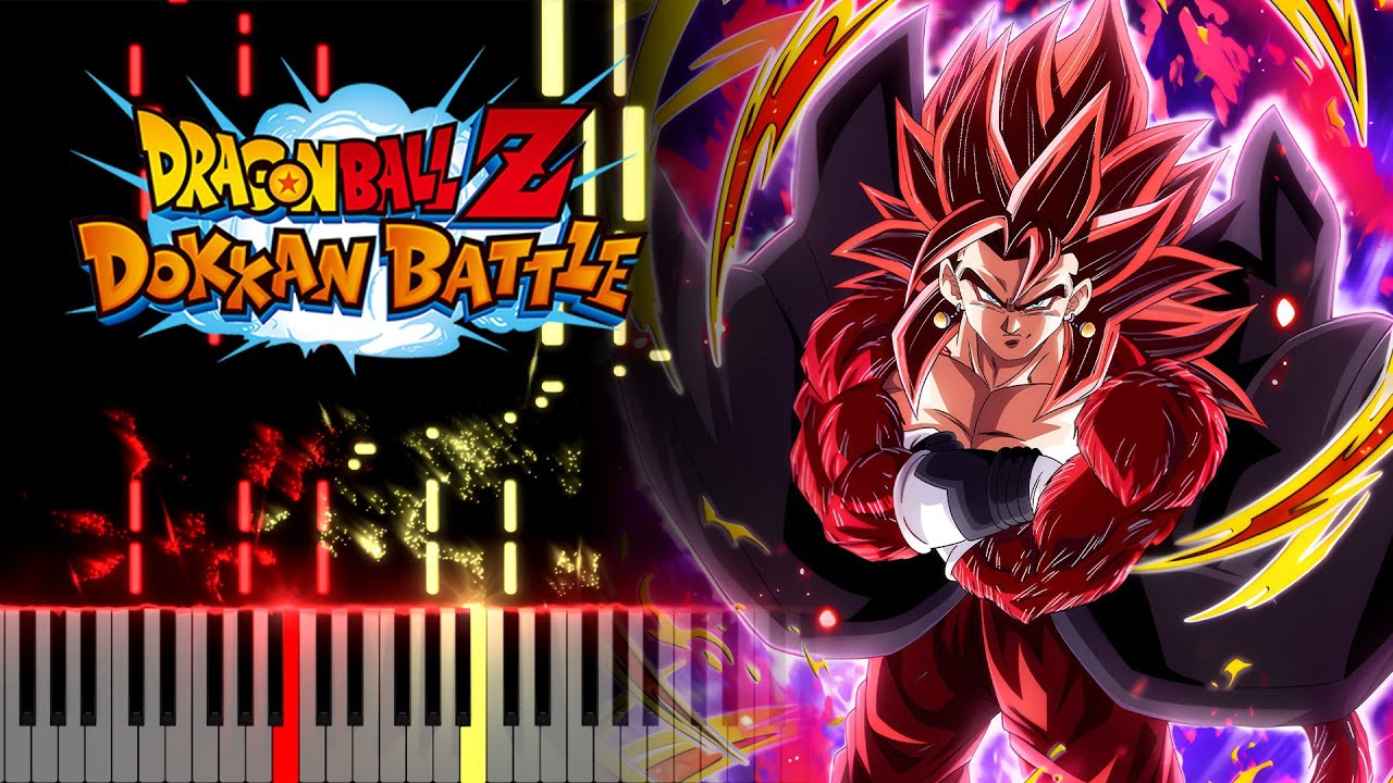 AGL Limit Breaker Super Saiyan 4 Xeno Vegito Active Skill - DBZ Dokkan Battle - Piano Tutorial