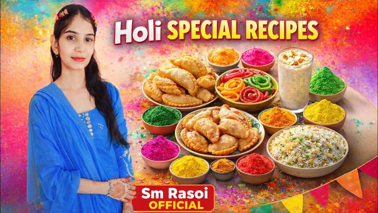 Holi Special Recipes 2026 | Gujiya, Dahi Bhalla, Thandai & More | Sm Rasoi Official