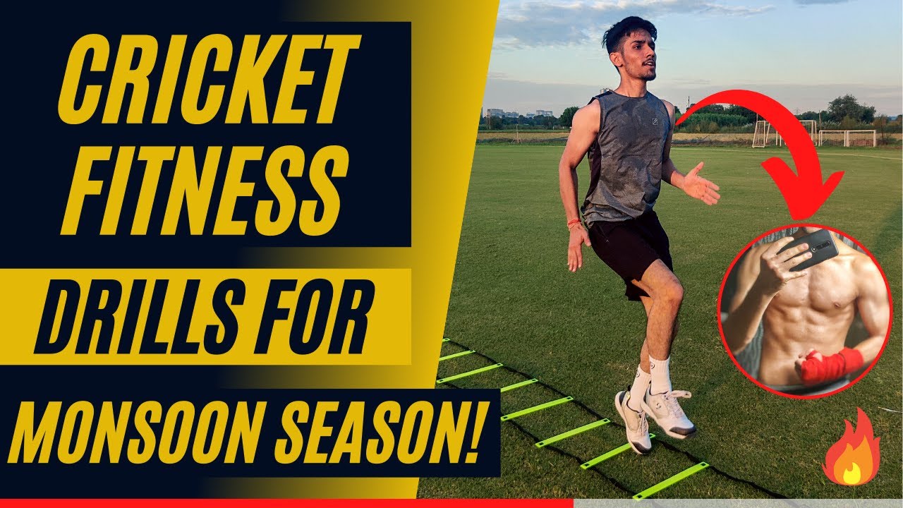 CRICKET FITNESS DRILLS IN MONSOON SEASON || DRILLS FOR CRICKET