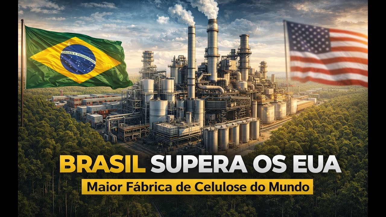 Brasil Supera os EUA e Terá a Maior Fábrica de Celulose do Mundo